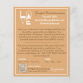 LOVE YOGA Klasse Meditatie Gezondheidstherapie 2 Flyer (Achterkant)