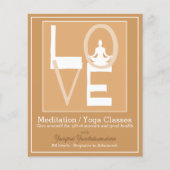 LOVE YOGA Klasse Meditatie Gezondheidstherapie 2 Flyer (Voorkant)