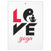 Love yoga klembord (Achterkant)
