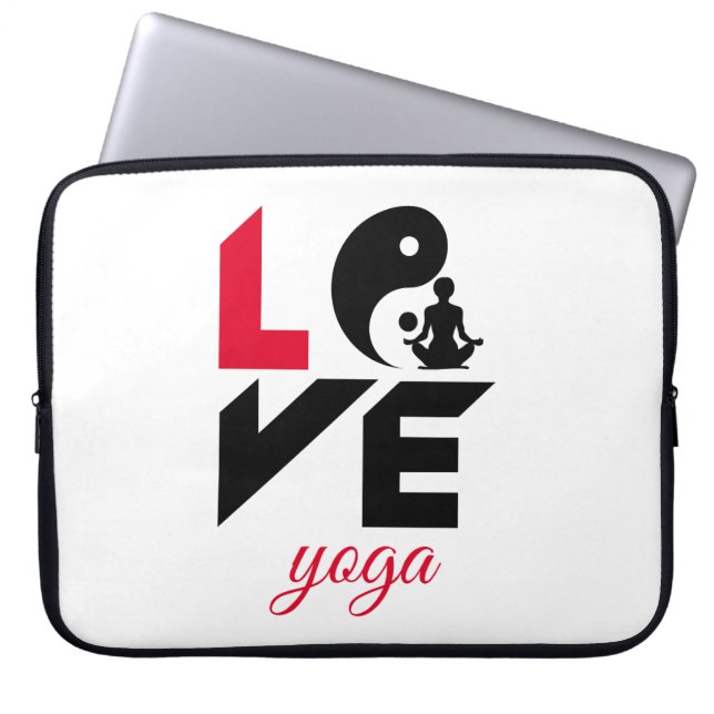 Love yoga laptop sleeve (Voorkant)