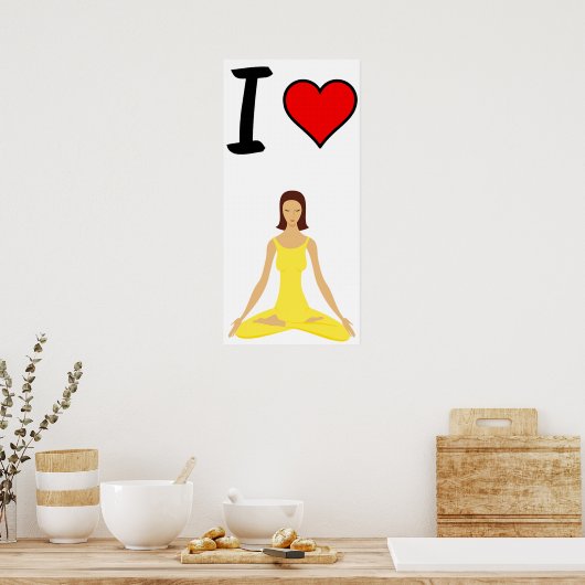 Love Yoga Poster (Keuken)