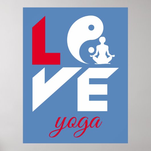 Love yoga poster (Voorkant)