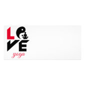 Love yoga reclamekaart (Achterkant)