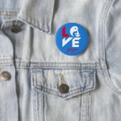 Love yoga ronde button 5,7 cm (In situ)