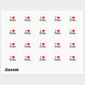 Love Yoga Ronde Sticker (Vel)