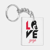 Love yoga sleutelhanger (Voorkant Links)