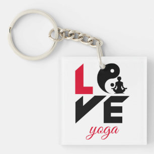 Love yoga sleutelhanger