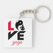 Love yoga sleutelhanger (Achterkant)