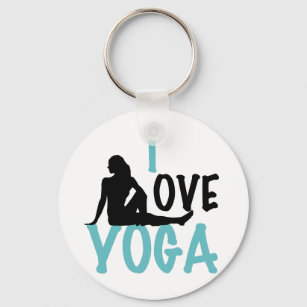 Love Yoga Sleutelhanger