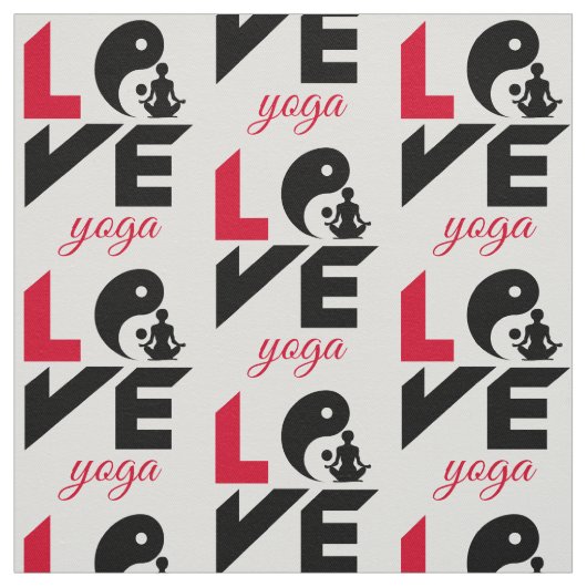 Love yoga stof (Swatch)