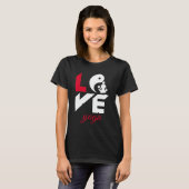 Love yoga t-shirt (Voorkant volledig)