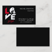 Love yoga visitekaartje (Voorkant / Achterkant)