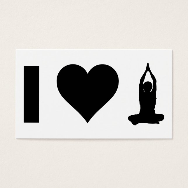 Love Yoga Visitekaartje (Voorkant)