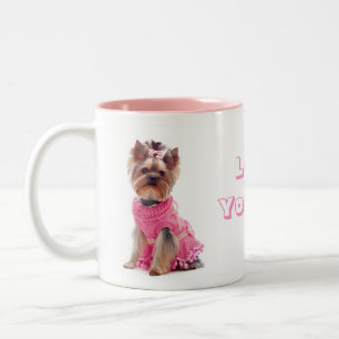 Love Yorkie Yorkshire Terrier Puppy Dog Coffee Mok