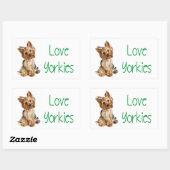 Love Yorkies Yorkshire Terrier Puppy Dog Sticker (Vel)