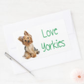Love Yorkies Yorkshire Terrier Puppy Dog Sticker (Envelop)