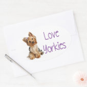 Love Yorkies Yorkshire Terrier Puppy Dog Sticker (Envelop)