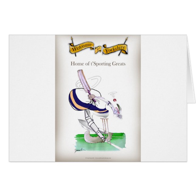 Love Yorkshire Cricket 'sporting greats' (Voorkant Horizontaal)