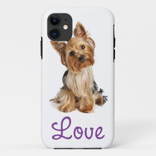 Love Yorkshire Terrier Puppy Dog iPhone 5 Hoesje (Achterkant)
