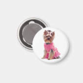Love Yorkshire Terrier Puppy Dog Magnet (Voorkant / Achterkant)