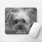 Love Yorkshire Terrier Puppy Dog Mousepad Muismat (Met muis)