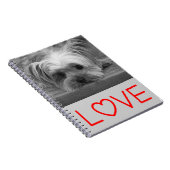 Love Yorkshire Terrier Puppy Dog Notebook Journal Notitieboek (Rechterzijde)