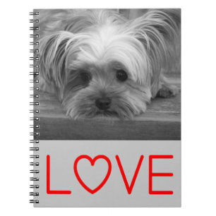 Love Yorkshire Terrier Puppy Dog Notebook Journal Notitieboek