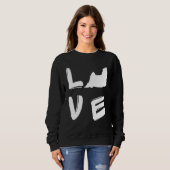 Love Yorkshire Terrier Yorkie Trui (Voorkant volledig)