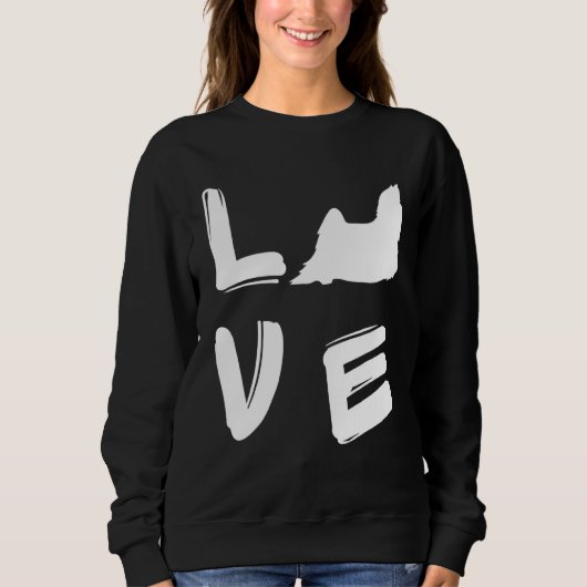 Love Yorkshire Terrier Yorkie Trui (Voorkant)