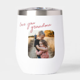 Love You 1-Photo Custom Holiday Gift Roze