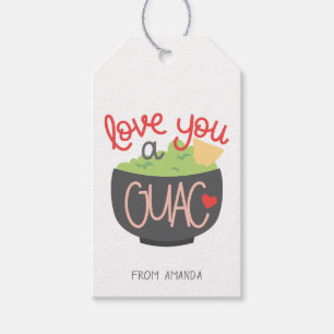 Love You a Guac Valentijn Cadeaulabel