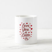 Love You a Latte Mok | Schattigee Valentijn koffie (Center)
