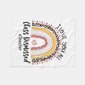 Love You All CL heeft Rainbow de laatste dag van d Fleece Deken (Voorkant (Horizontaal))