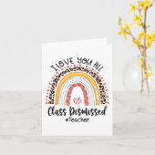 Love You All Cl Ontslagen Regenboog Laatste Dag Va Kaart (Gele Bloem)