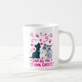Love You All Cool Cats - De Spinnende Mok voor Cat