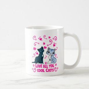 Love You All Cool Cats - De Spinnende Mok voor Cat