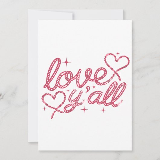 Love You All Sign Feestdagenkaart (Voorkant)