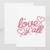 Love You All Sign Feestdagenkaart (Voorkant / Achterkant)