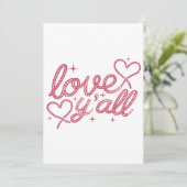 Love You All Sign Feestdagenkaart (Staand voorkant)