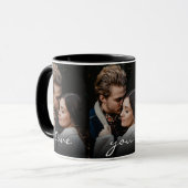 Love You Altijd Romantische fotoliefde Maak het un Mok (Voorkant links)