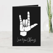 “Love You Always” Birthday Card Feestdagen Kaart (Voorkant)