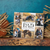 Love You Always Dad Simple Photo Collage Keepsake Fotoplaat (Zijkant)