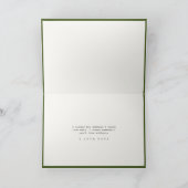 "Love You Always Forever" Groene Hand Script Kaart (Binnen)