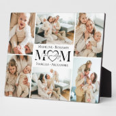 Love You Always Mom Simple Photo Collage Keepsake Fotoplaat (Zijkant)
