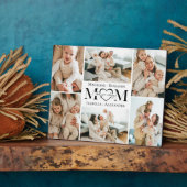 Love You Always Mom Simple Photo Collage Keepsake Fotoplaat (Zijkant)