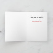 Love You An Ocelot Valentine Card Feestdagen Kaart (Binnen)