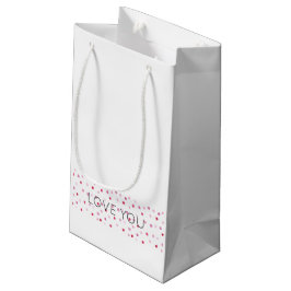 LOVE YOU Artisan Pink Polka Dots Sweet Valentijn Klein Cadeauzakje