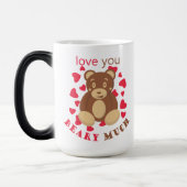Love you beary much for Valentine's Day Magische Mok (Links)