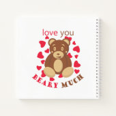 Love you beary much for Valentine's Day Notitieboek (Achterkant)