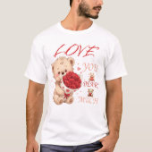 "Love You Beary Much" Valentine's Tee T-shirt (Voorkant)